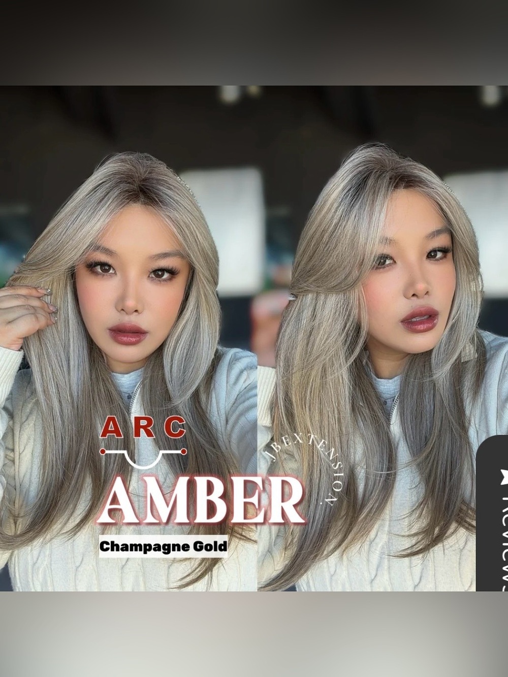 BNWT JBExtension Amber Champagne Gold 21” Snowflake Lace Glueless Wig